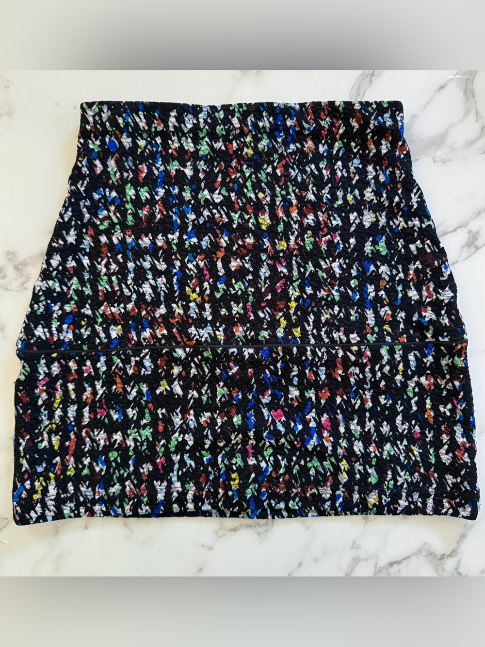 Eva Varro Multicolor Stretch Mini Skirt - Size Small